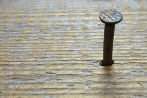 Nail Board Wooden Board Symbol Beat Up Hammer