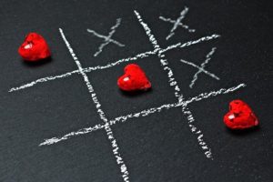 Tic Tac Toe Love Heart Play Strategy Game